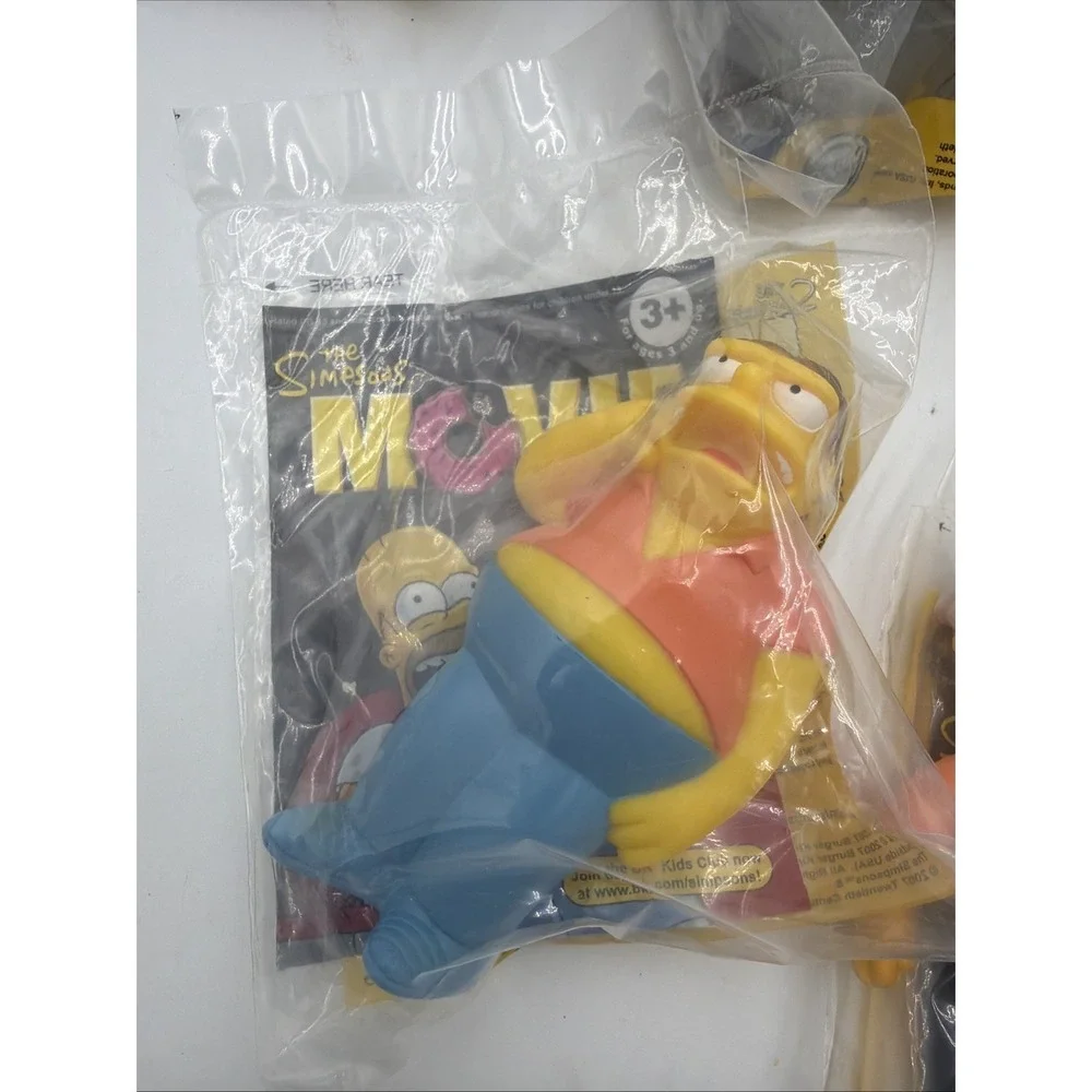 The Simpsons Movie Figures Burger‎ King Kids Meal 2007 Lot 12 All Different NEW